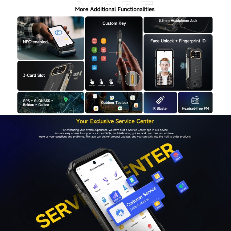 Ulefone Armor 27 Rugged Phone, 12GB+256GB, Night Vision, 10600mAh, 6.78 inch Android 14 MediaTek Helio G99 Octa Core, Network: 4G, NFC, OTG, Armor 27 Ulefone Armor 27 Rugged Phone, 12GB+256GB, Night Vision, 10600mAh, 6.78 inch Android 14 MediaTek Helio G99 Octa Core, Network: 4G, NFC, OTG, Armor 27